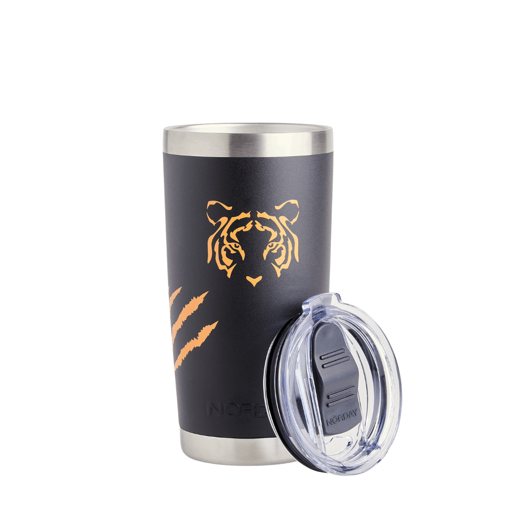 Tumbler 20 oz Tigres Face  Negro