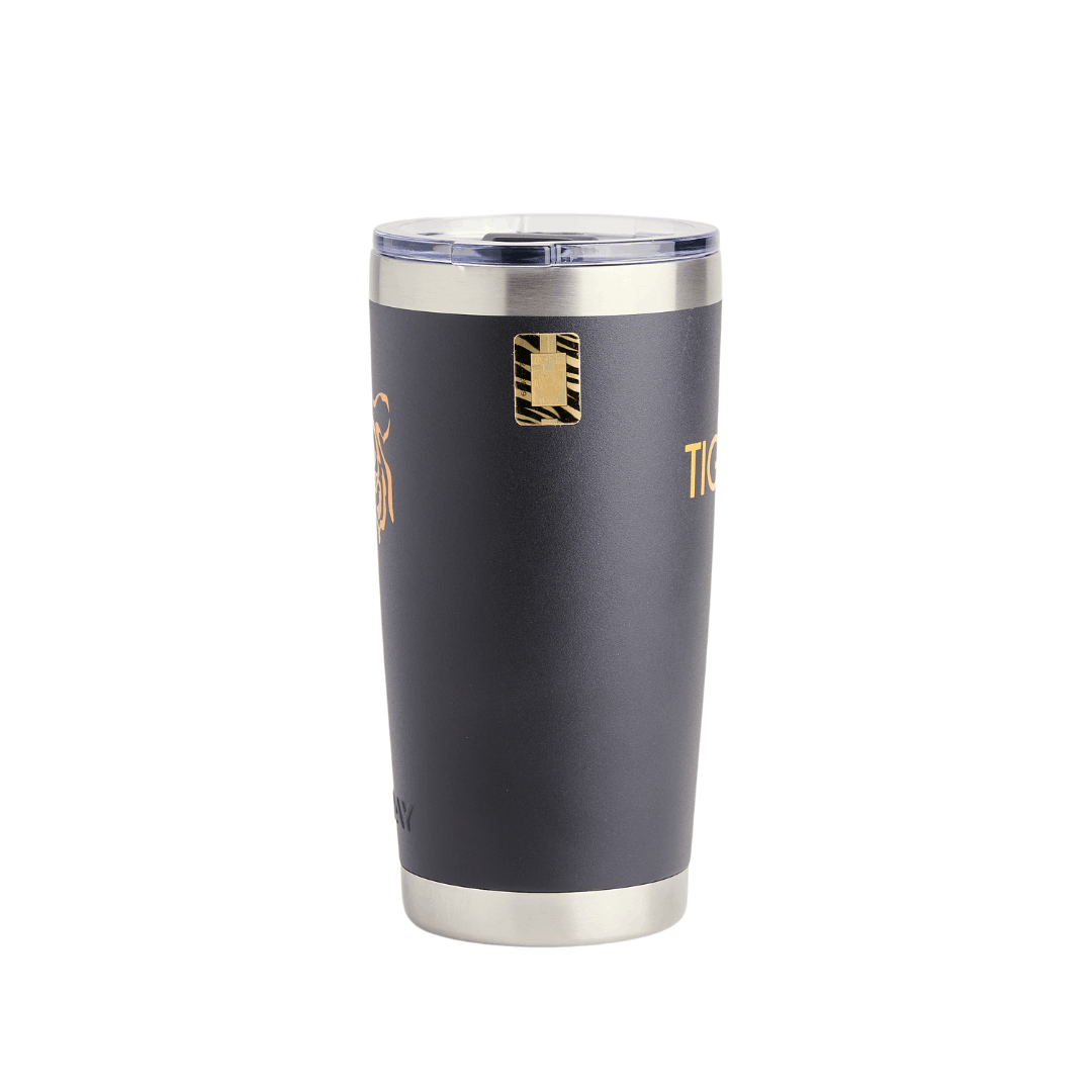 Tumbler 20 oz Tigres Face  Negro