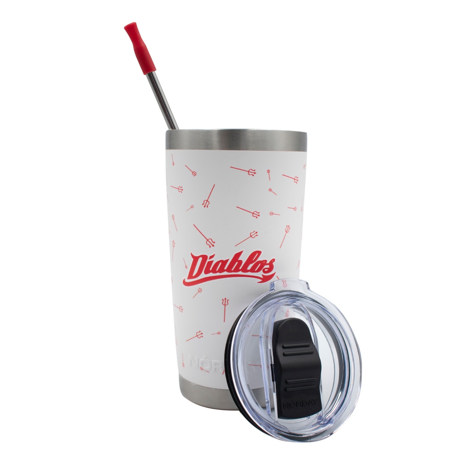 Tumbler 20 oz White Club de Béisbol Diablos Rojos del México